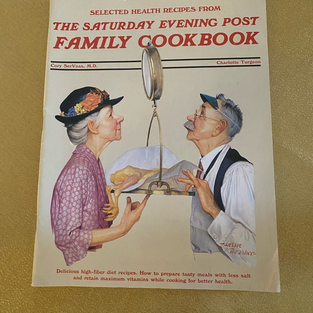 Vintage “The Saturday Evening Post Family Cookbook” magazine.